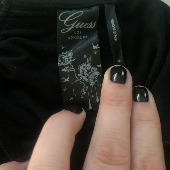 Black *GUESS* dress with fringe - Picture 3 of 4